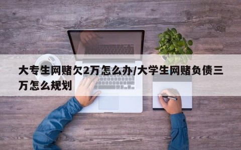 大专生网赌欠2万怎么办/大学生网赌负债三万怎么规划