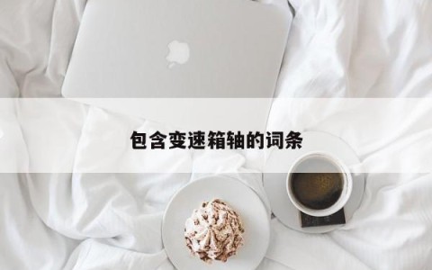 包含变速箱轴的词条