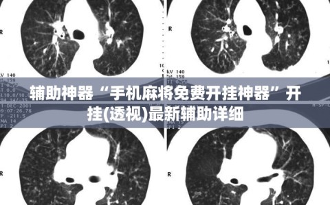 辅助神器“手机麻将免费开挂神器”开挂(透视)最新辅助详细