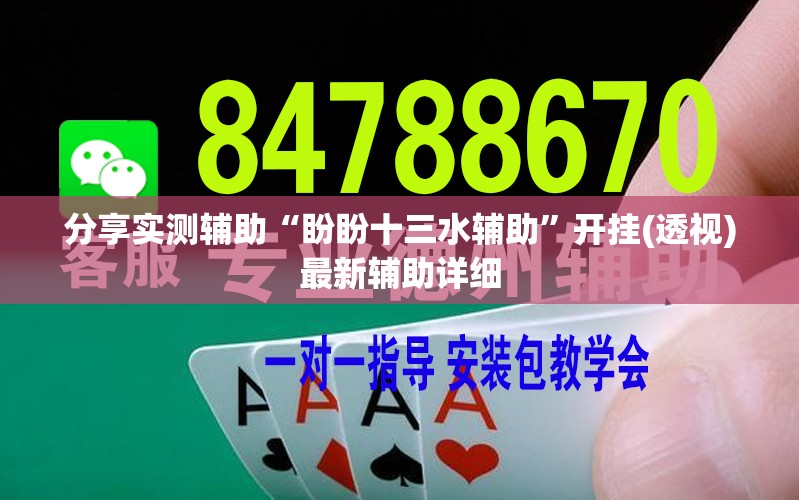 分享实测辅助“盼盼十三水辅助”开挂(透视)最新辅助详细